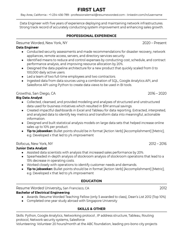 Data Engineer | PDF | Analytics | Data Analysis