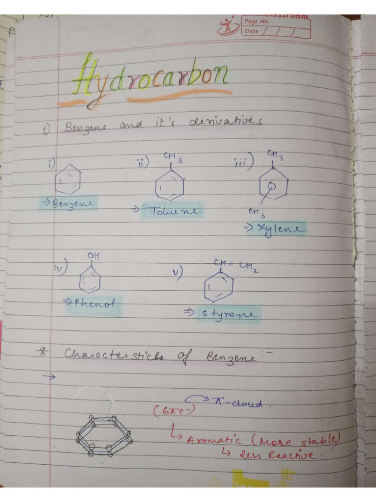 Hydrocarbon PDF Notes | PDF
