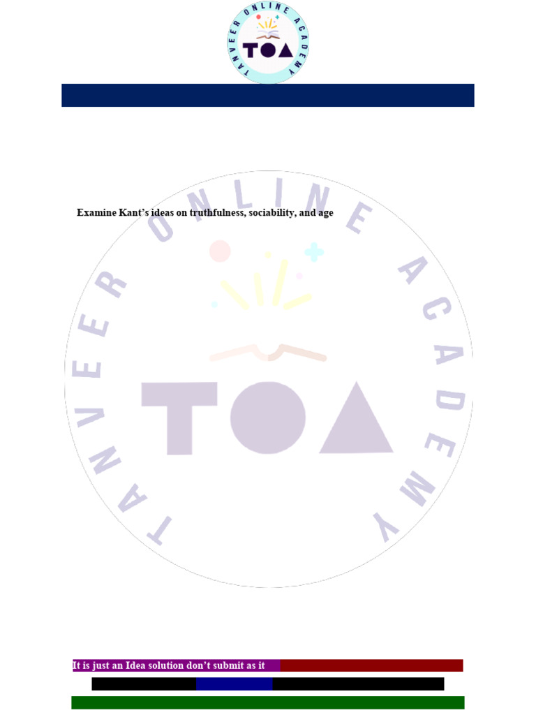 EDU601 Assignment 1 Fall 2024 Solution by Tanveer Online Academy | PDF ...