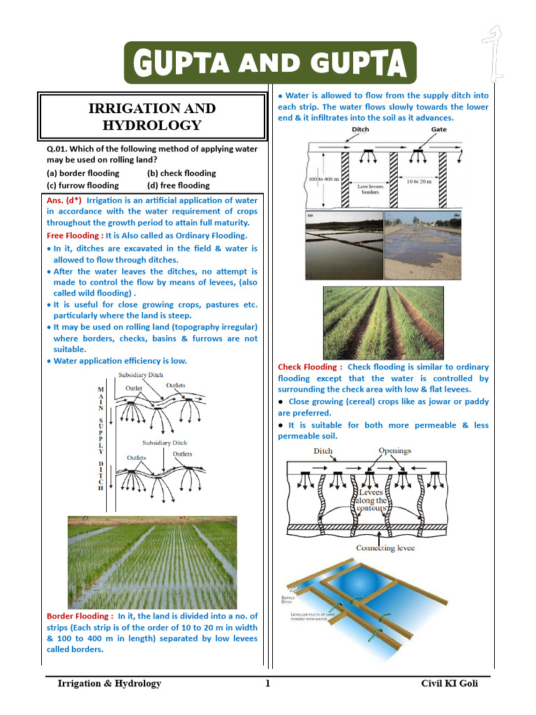 Irrigation Methods and Salinity Effects | PDF | Precipitation | Soil