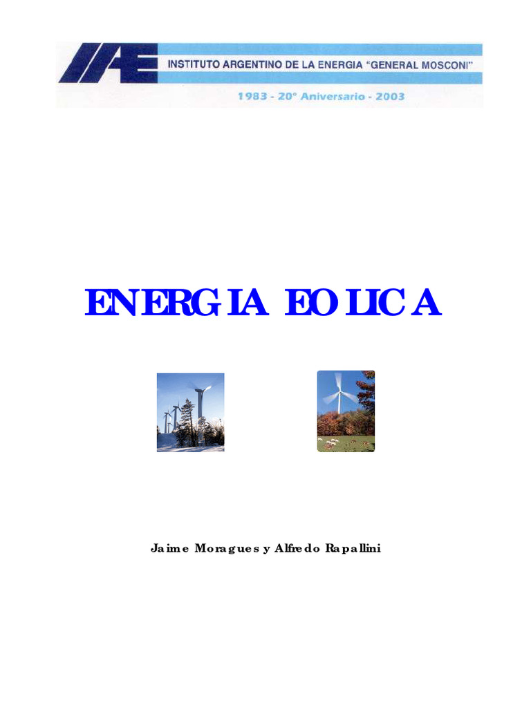 Energia Eolica | PDF | Herida | Energía eólica
