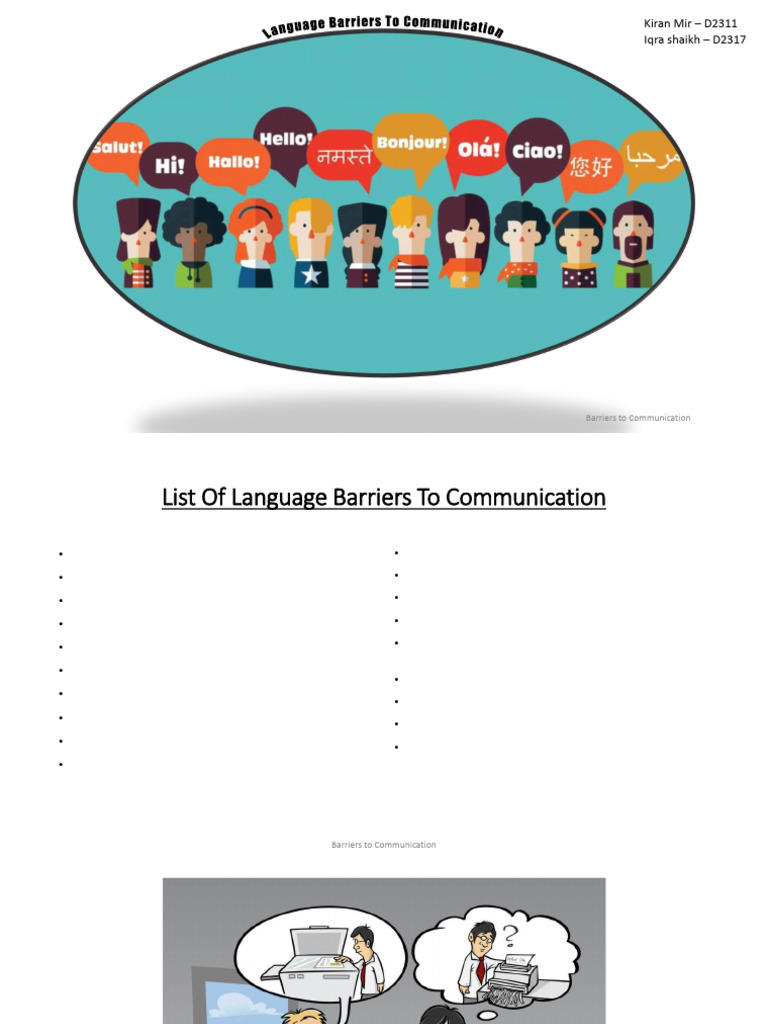 Language Barriers for International Students | PDF | Thesis | English ...