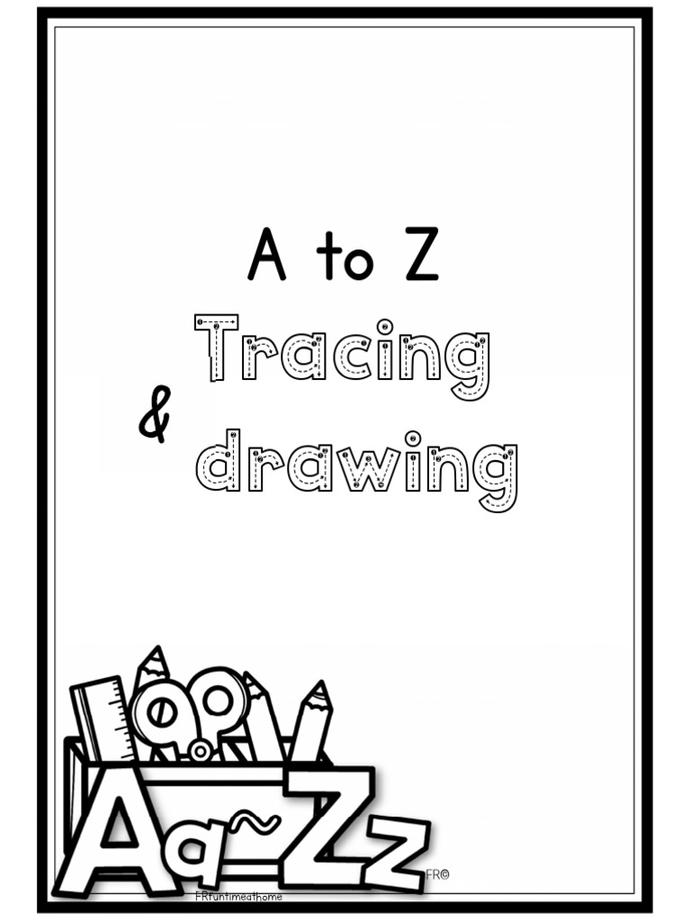 ENG A To Z Tracing and Drawing | PDF
