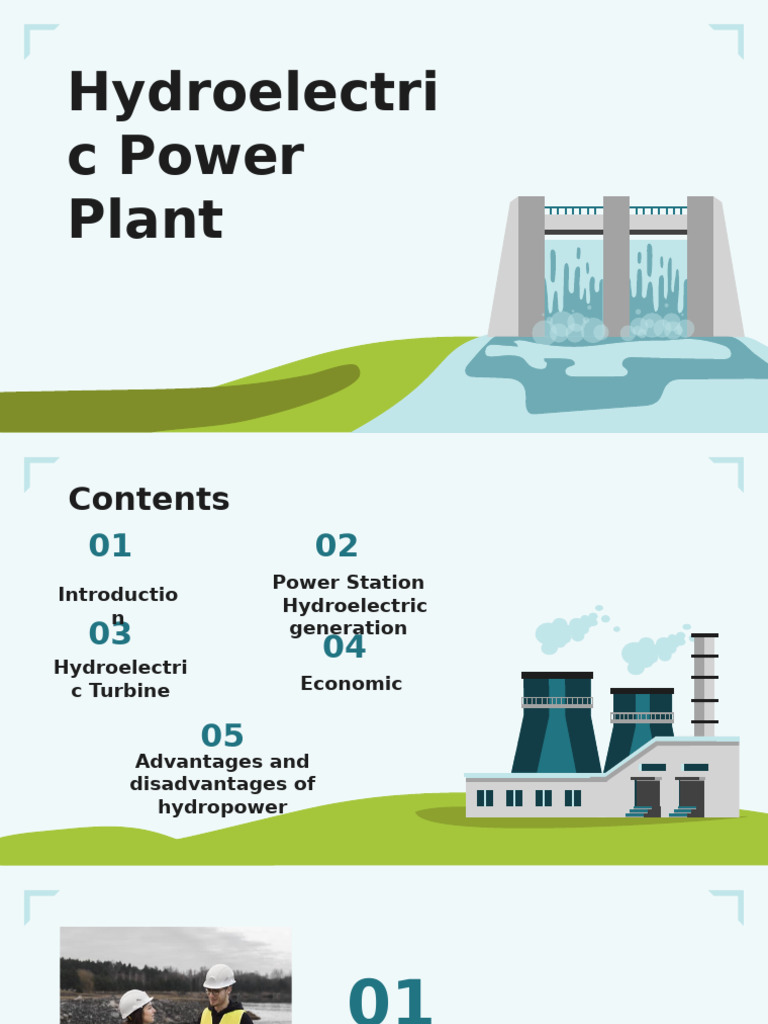 Hydroelectric Power Plant Overview | PDF | Hydroelectricity | Power Station
