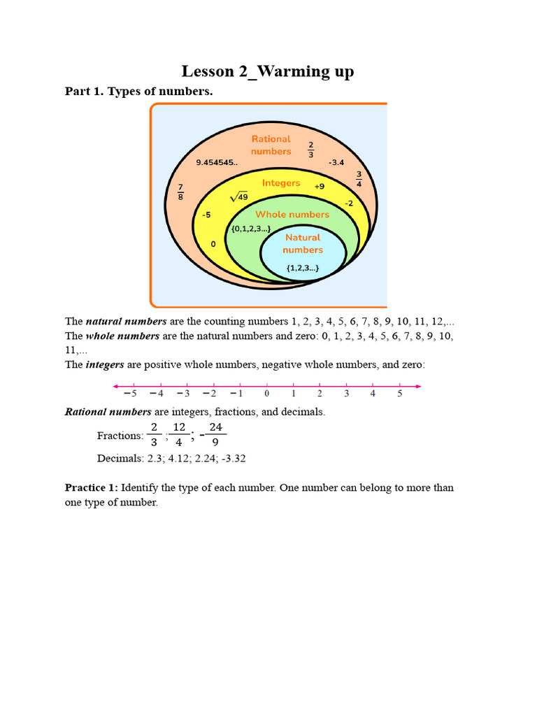 Lesson 2 - Warm-Up | PDF
