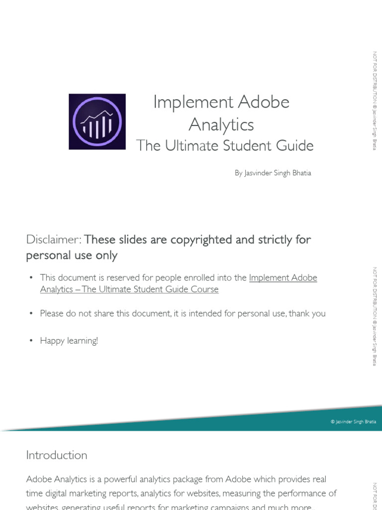 Implement Adobe Analytics - The Student Guide | PDF | Http Cookie ...