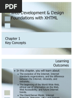 Web Development & Design Foundations With XHTML: Key Concepts