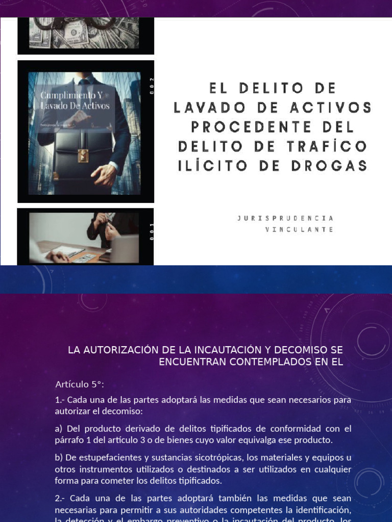 Decomiso y Lavado de Activos Ilícitos | PDF | Intención (Derecho Penal ...
