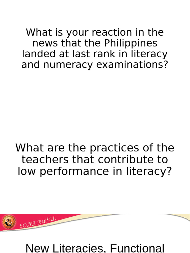 Enhancing Literacy in the Philippines | PDF | Literacy | Learning