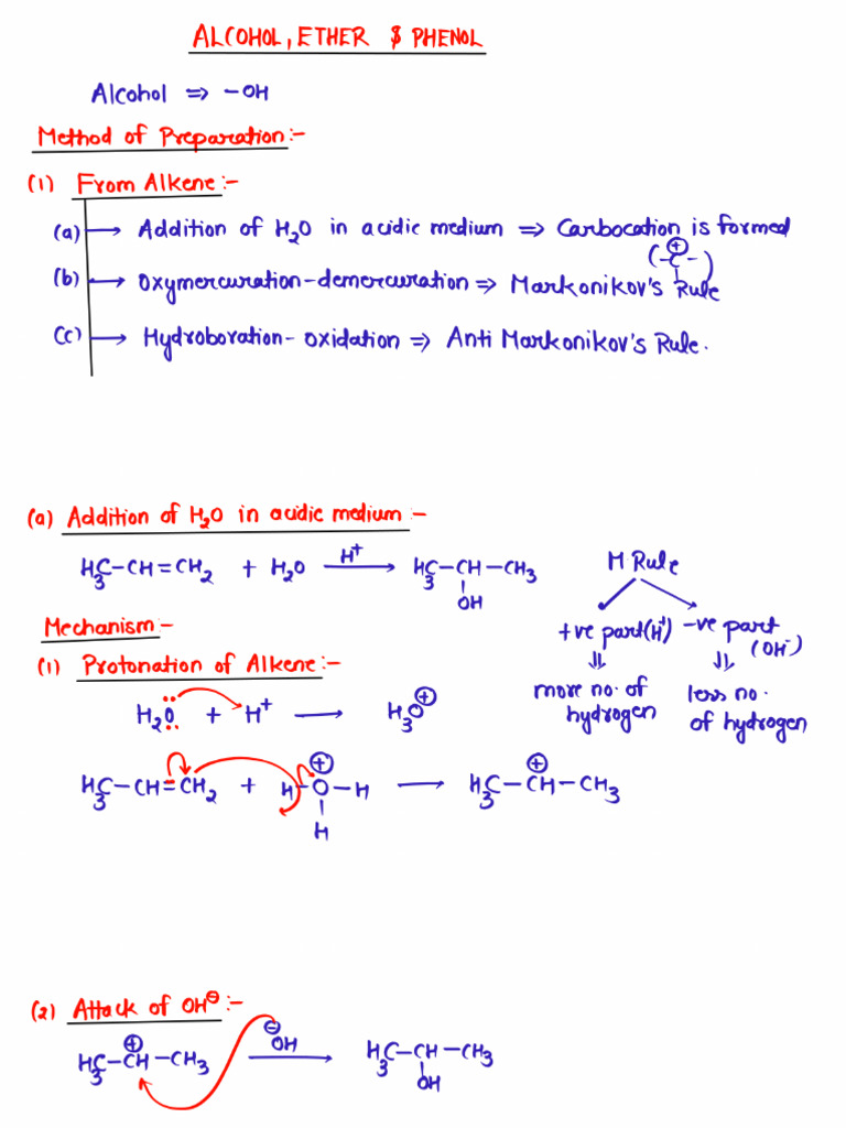 Alcohol Ether and Phenol 1 | PDF
