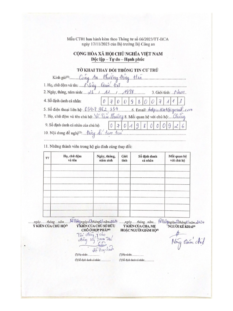 To Khai CT01 | PDF