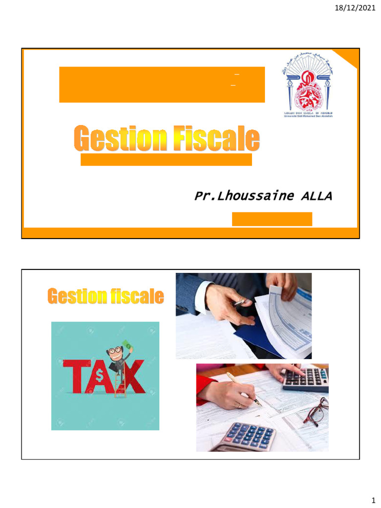 Gestion Fiscale : Impôt sur le Revenu au Maroc | PDF | Impôt sur le ...