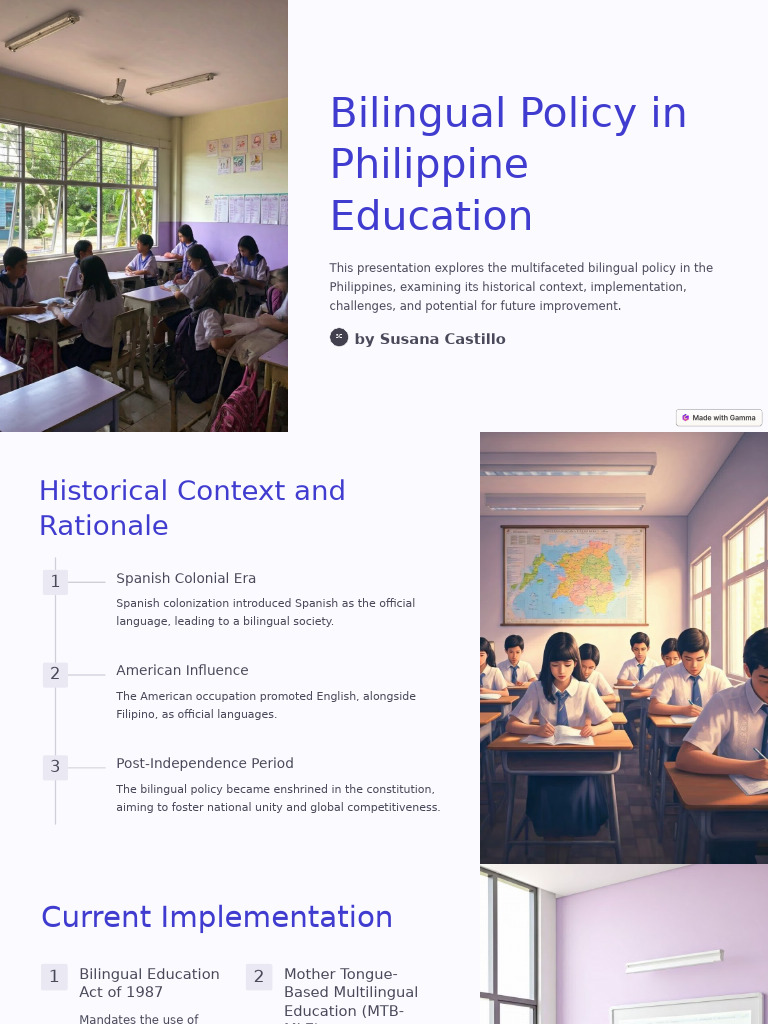 Bilingual Education Policy in the Philippines | PDF | Multilingualism ...