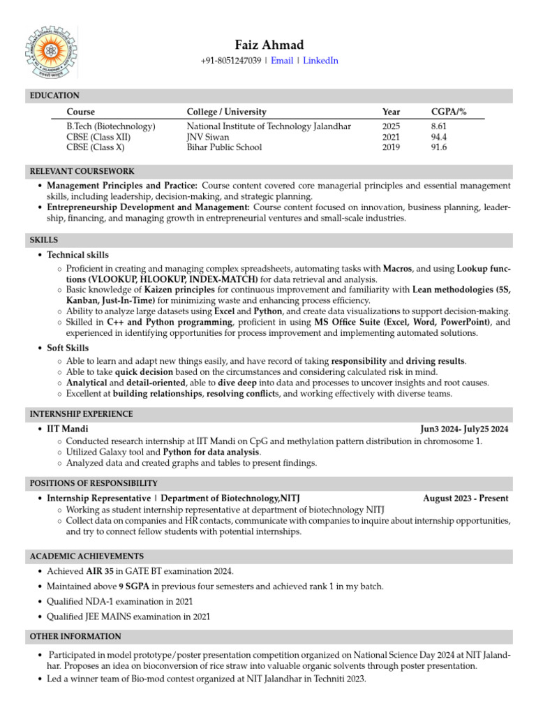 Faiz resume faiz ahmad pdf data microsoft excel