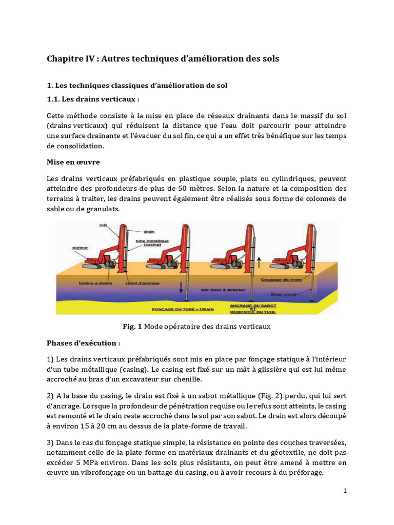 Techniques d'Amélioration des Sols | PDF | Fondation (construction ...