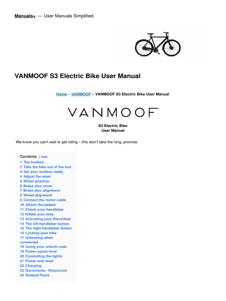 ELECTRIC BIKE SERVICE MANUAL PDF visual data 3