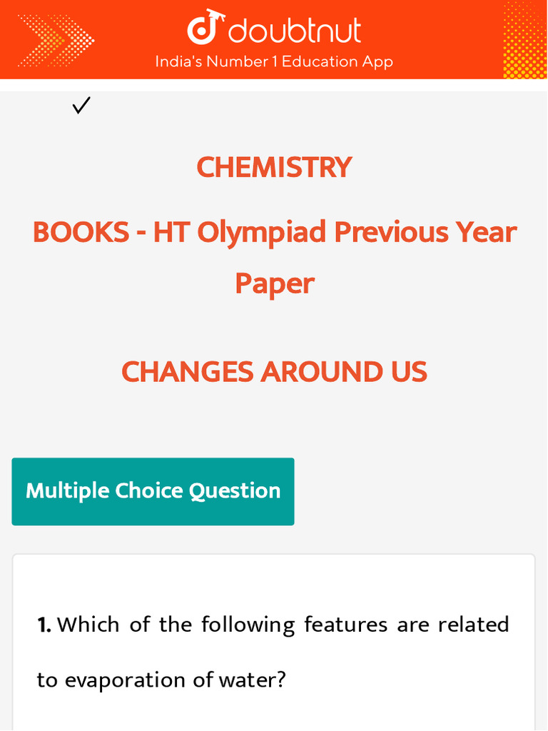 Books Doubtnut Question Bank | PDF | Water | Chemical Substances