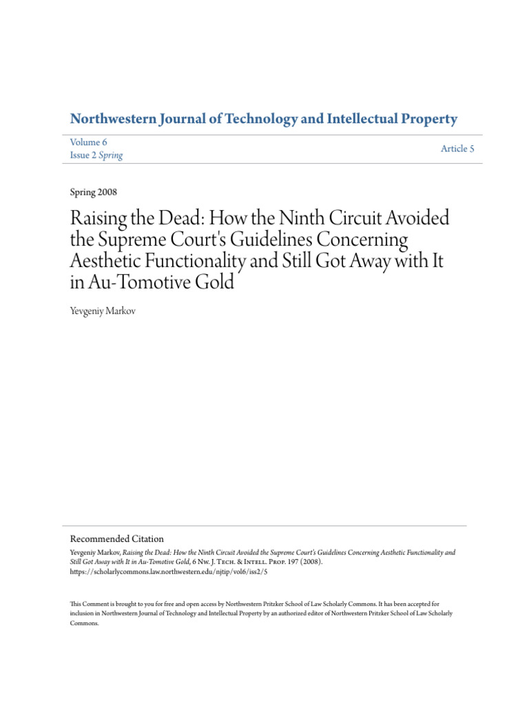 Raising The Dead - How The Ninth Circuit Avoided The Supreme Court ...
