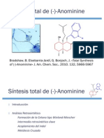 Síntesis total de (-)-Anominine