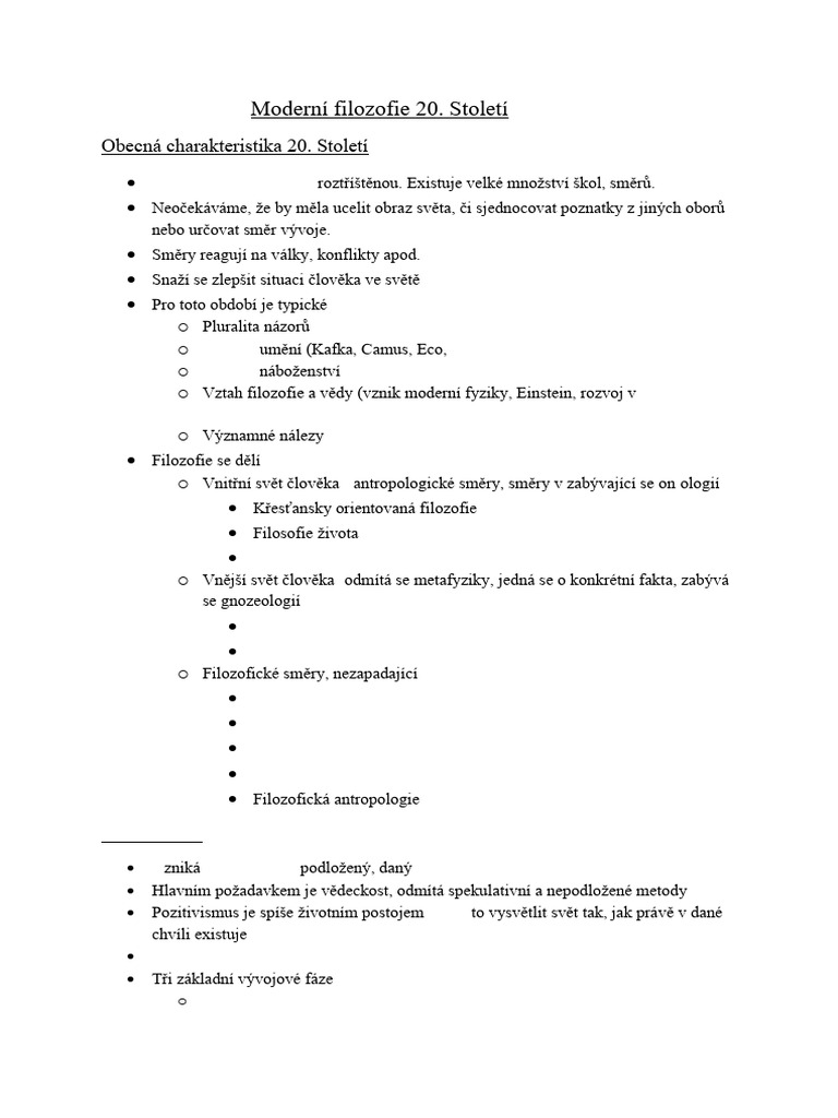 Moderní Filozofie 20. Století | PDF
