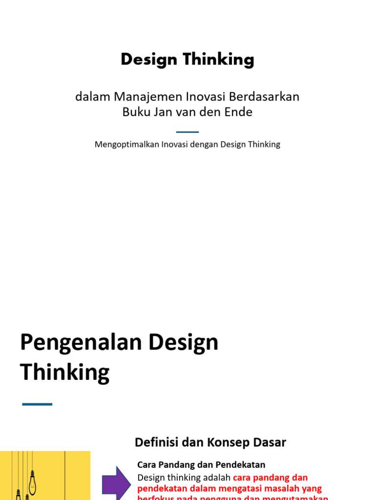 Optimalkan Inovasi dengan Design Thinking | PDF | Karier & Perkembangan