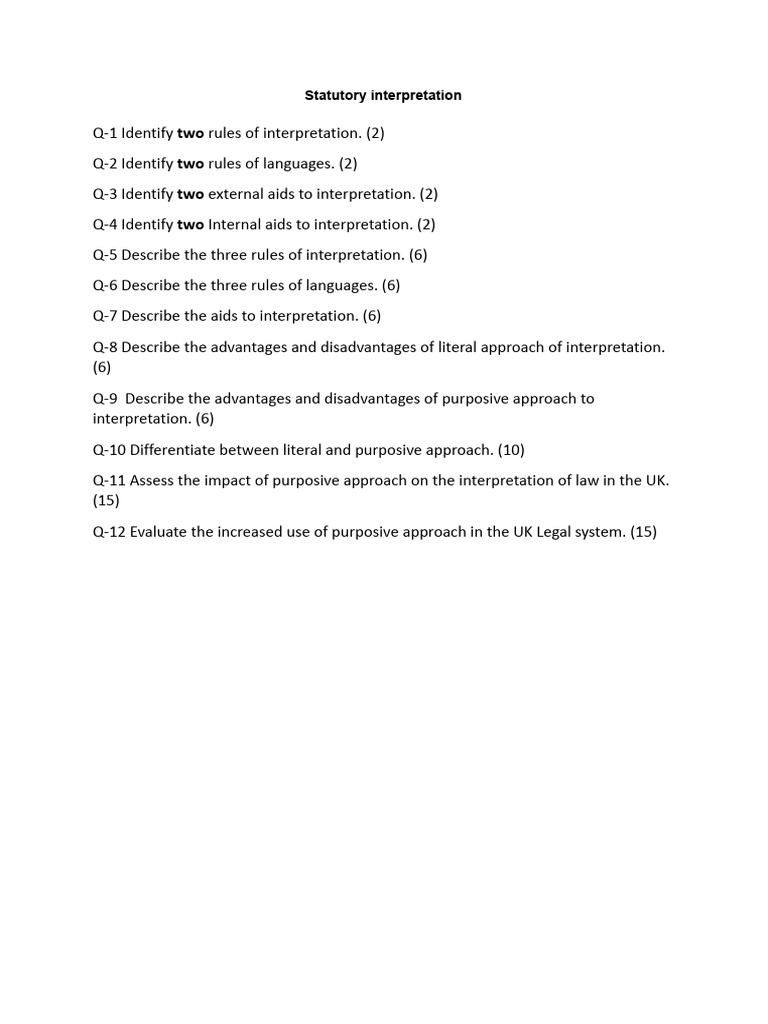 CH.# 4 Statutory Interpretation | PDF