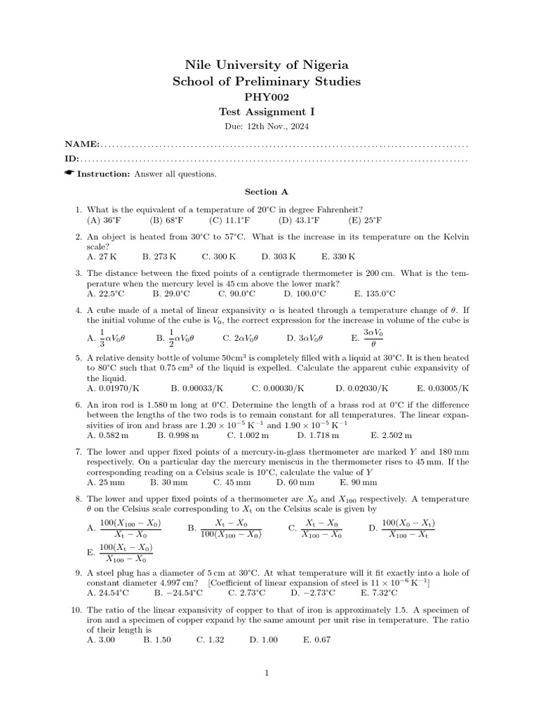 Relative Density Bottle Experiment | PDF | Fahrenheit | Thermometer