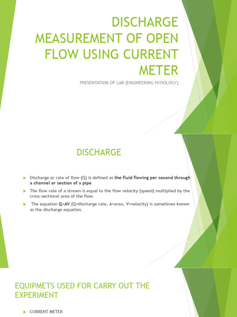 Dischargemeasurementofopenflowusingcurrentmeter 1 220603181506 93fa0f99 ...