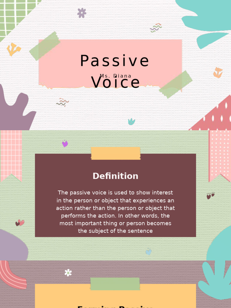 Passive Voice Presentation | PDF