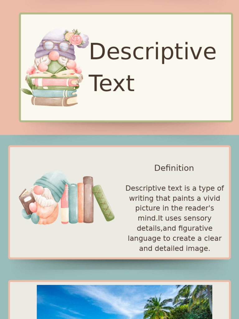Understanding Descriptive Text | PDF | Perception | Senses