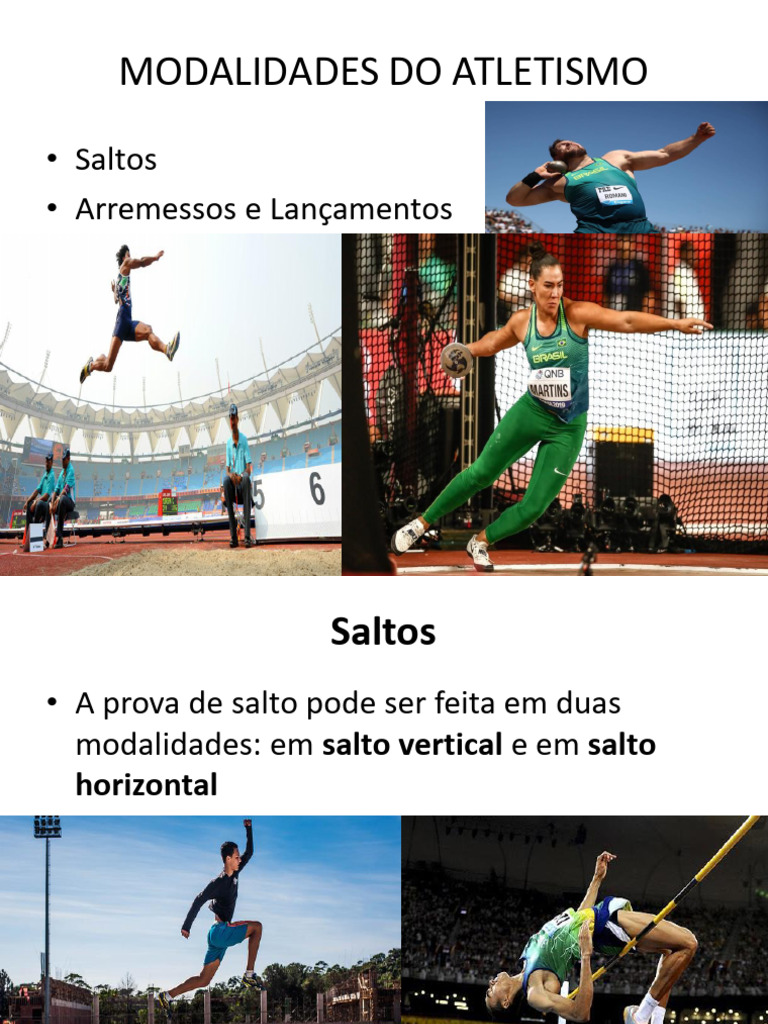Modalidades de Atletismo | PDF