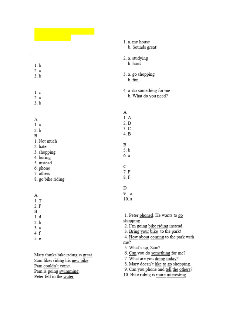 Listening Starter 3 Answer Key | PDF | Christmas