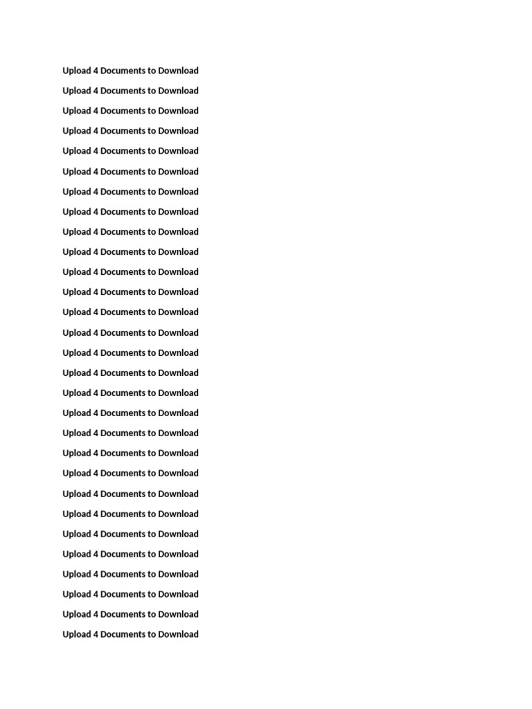 Upload 4 Documents for Download | PDF