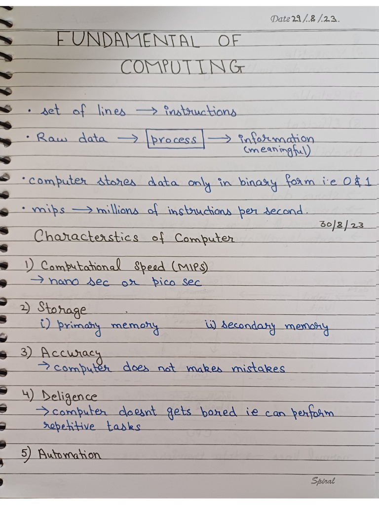 Fundamentals of Computing | PDF