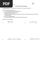 Solving Simultaneous Equation Problems | PDF