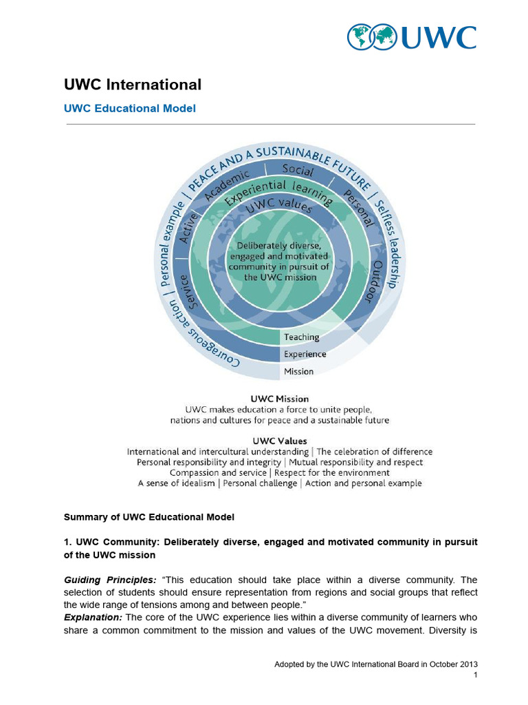 Educational Model Pdf Sustainability Experiential Education