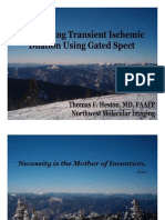 Transient Ischemic Dilation - A New Definition (Oral Presentation) - 2005 American College of Nuclear Physicians Annual Meeting.