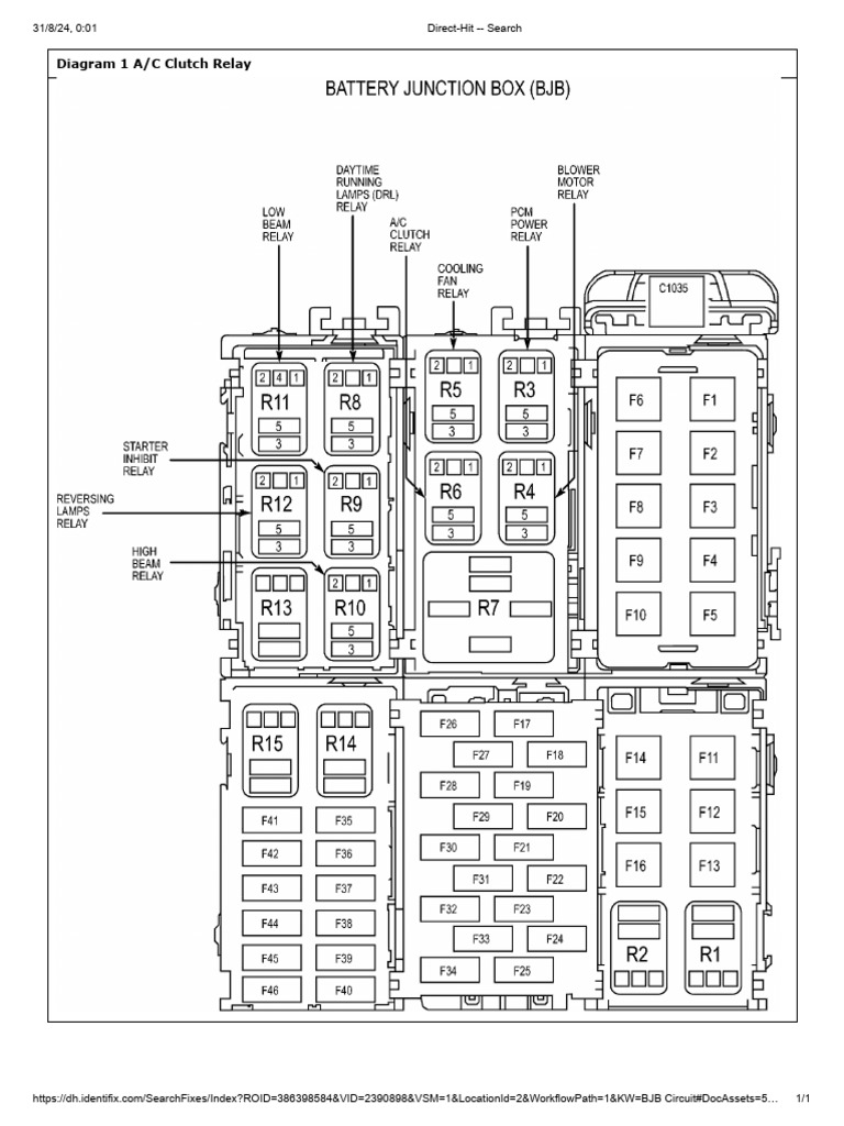 A/C Clutch Relay Diagram Guide | PDF | Technology & Engineering