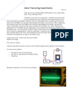 HV Water Fracturing Experiments (2008!01!01)