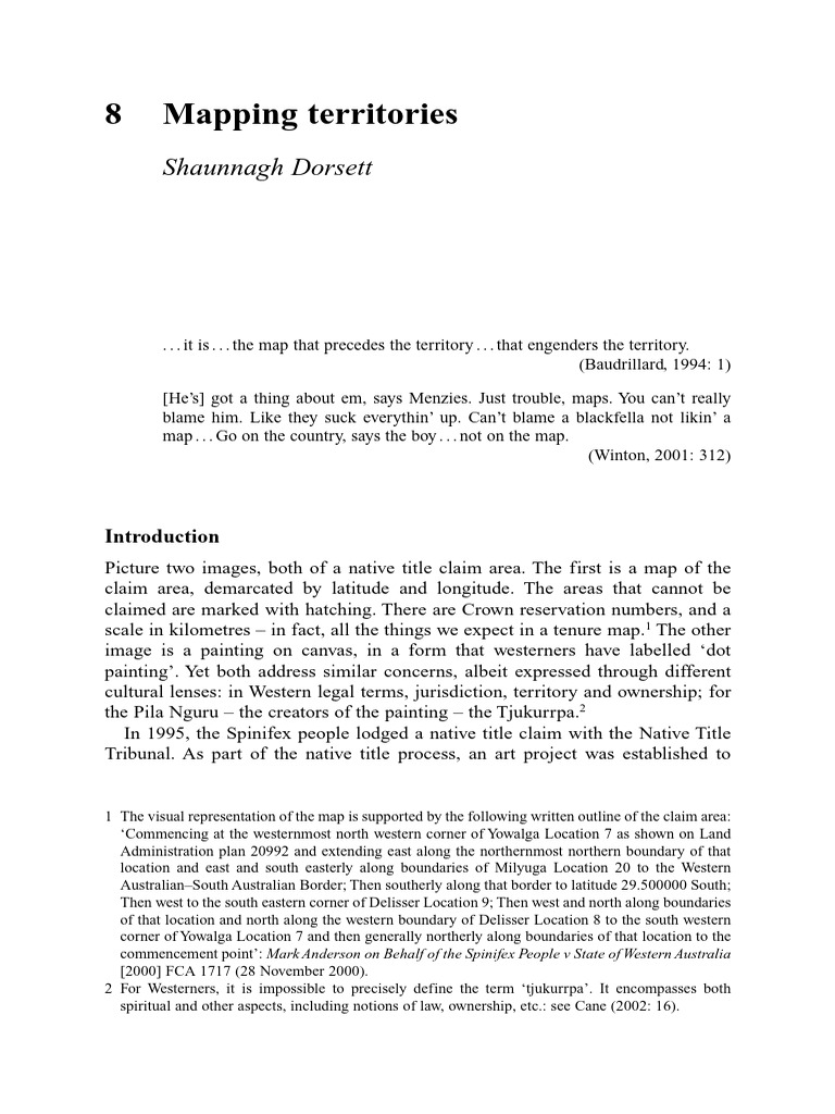 Dorsett - Mapping Territories (2006) | PDF | Cartography | Map