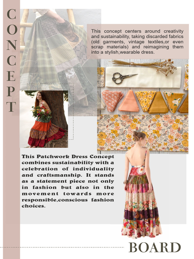 Sustainable Patchwork Dress Concept | PDF