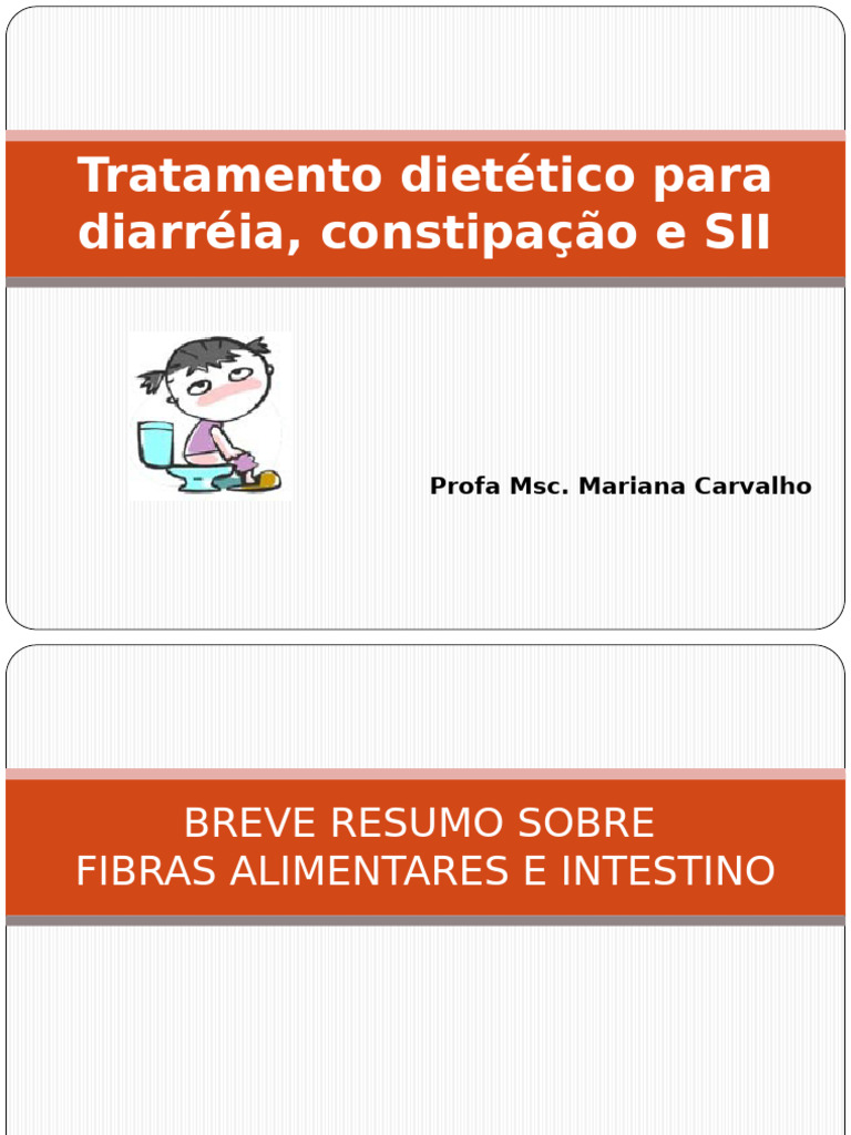 Dieta para Diarreia e Constipação | PDF | Fibra alimentar | Dieta e ...