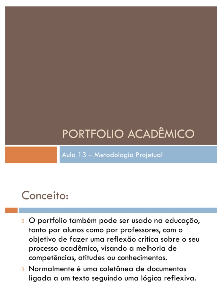Como Fazer Um Portfólio Academico Digital