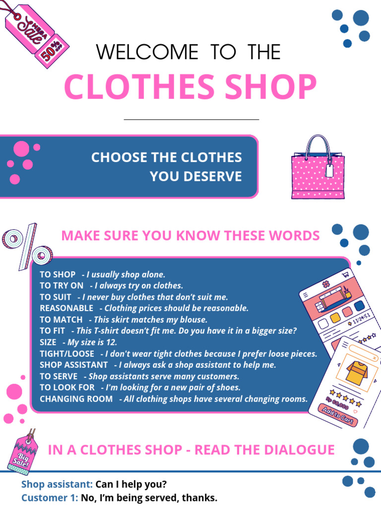 Essential Clothing Vocabulary Guide | PDF | Clothing | Fashion