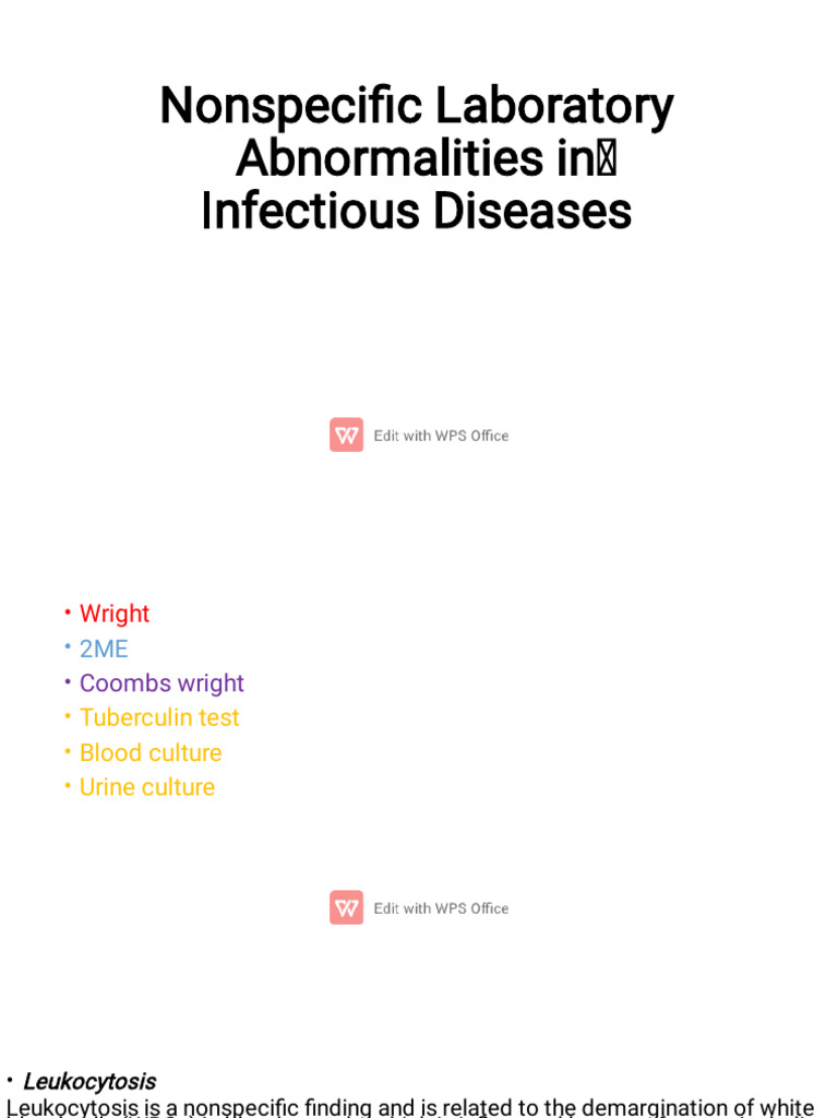 Laboratory Abnormalities in Infectious Diseases | PDF | Lactate ...