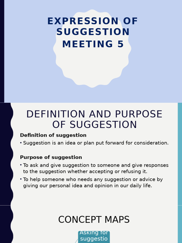 Understanding Suggestions in Communication | PDF