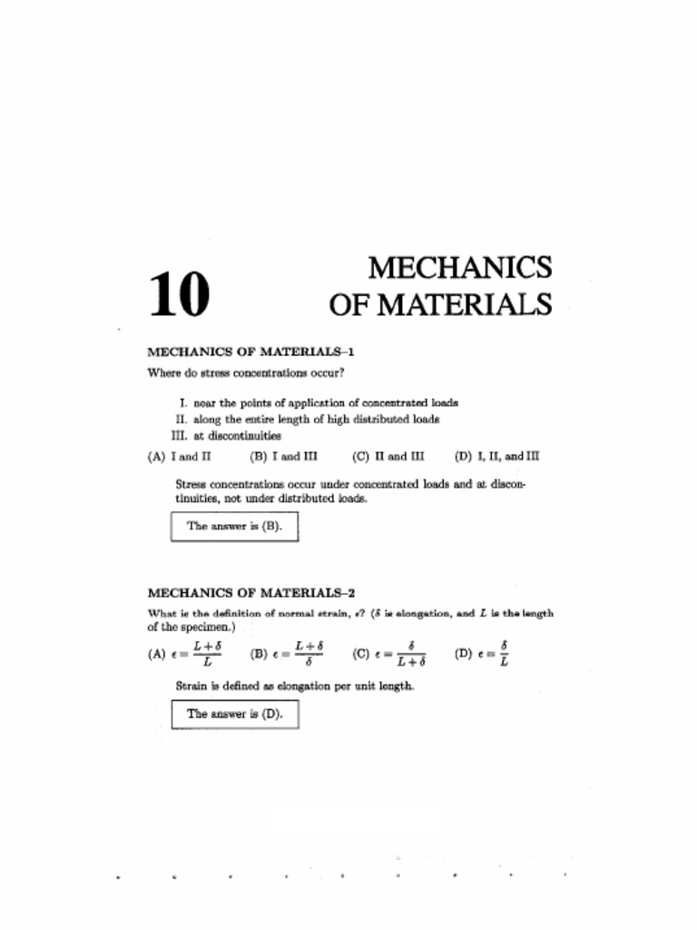 8I - Mechanics of Materials | PDF