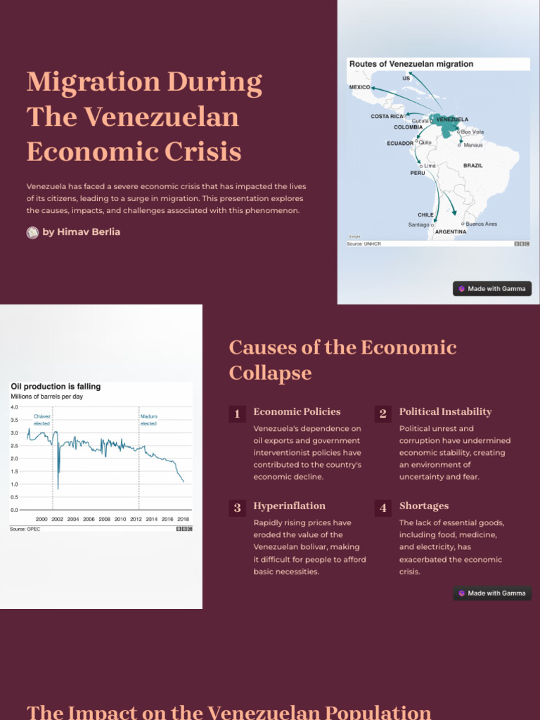 Migration During The Venezuelan Economic Crisis | PDF | Immigration ...