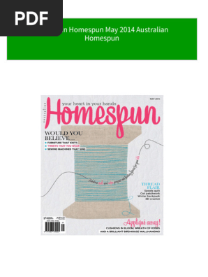 Immediate download Australian Homespun May 2014 Australian Homespun ebooks 2024