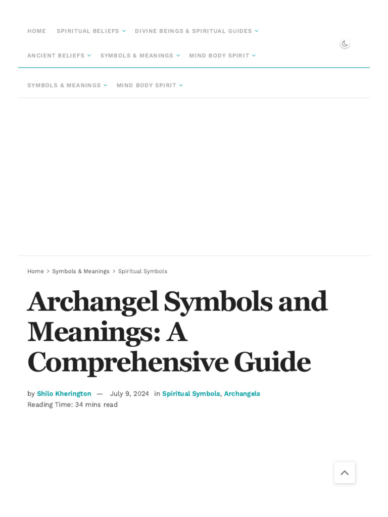 Archangel Symbols and Meanings - A Comprehensive Guide | PDF | Names Of ...